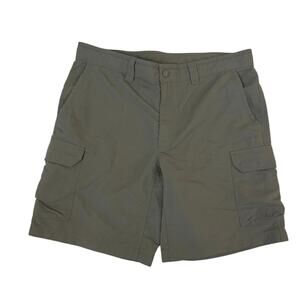The North Face Cargo Shorts Green Nylon Outdoor Hiking Quick Dry Men’s 34 x 9.5
